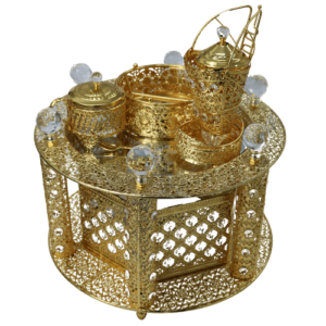 Gold Coffee Table Full Set